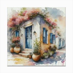 Greek Old House Canvas Print