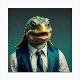 Turtle Man Canvas Print