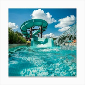 Water Slide 3 Canvas Print