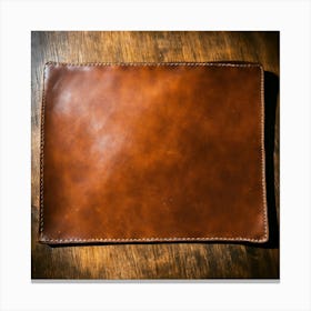 Piece Of Leather On A Table Canvas Print