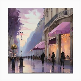 Paris At Dusk.2 Canvas Print