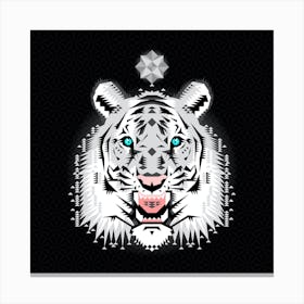 Chobopop Snow Tiger Canvas Print