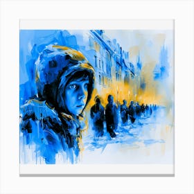 The blue one Canvas Print