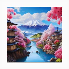 Cherry Blossoms In Japan 7 Canvas Print