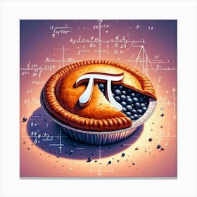 Pi Pie Canvas Print