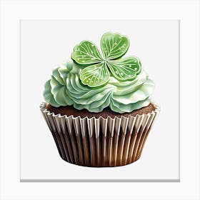 Clover Cupcake (1) Canvas Print