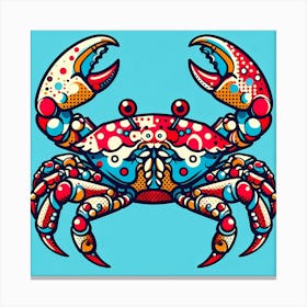 Crab pop Canvas Print