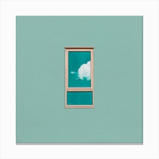 Pay More Attention To The Sky 2 Square Canvas Print