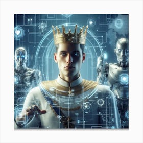 King Of The Robots 2 Canvas Print