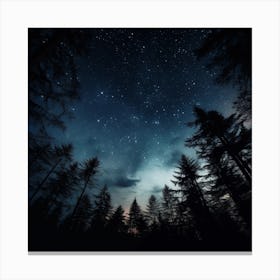 Breaking Light From The Forest Canvas Print