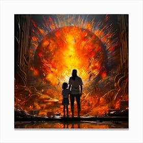 The destroyer of worlds. Dystopian. Apocalypse. Canvas Print
