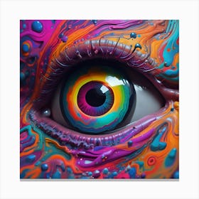 Psychedelic Eye Canvas Print