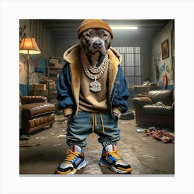 Rap Dog 5 Canvas Print