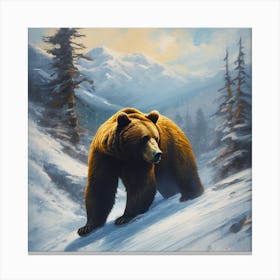 Grizzly Bear Canvas Print