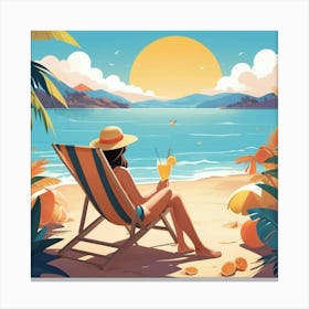 Default Waiting For Summer In Art 0 Canvas Print