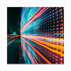 Abstract Light Trail Canvas Print