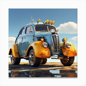 Leonardo Diffusion Xl An Animated Car With Yellow Eyes Standin 1 (1) Canvas Print