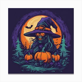 Witch In The Woods Canvas Print