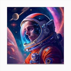 Space Girl 1 Canvas Print