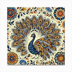 Peacock 12 Canvas Print