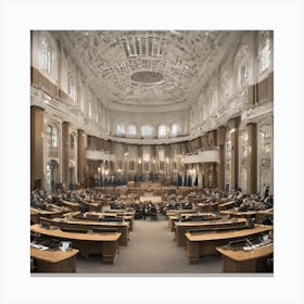 Envision A Future Where The Ministry For The Future Has Been Established As A Powerful And Influential Government Agency 98 Canvas Print