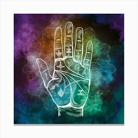 A Stunning Intricate Illustration Of Palmistry Sho Qmaa5afusqe1yagyxbhnkg G2zkf7uesdq2fga4d4ns8a Canvas Print