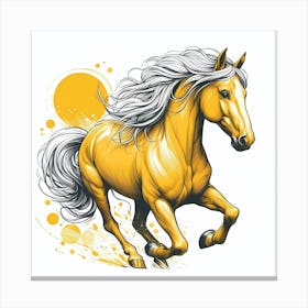 Golden Horse Canvas Print