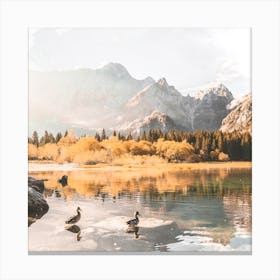 Autumn in the Italian Alps Canvas Print