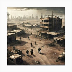 Zombie City Canvas Print
