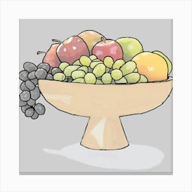 Fruit Bowl Canvas Print