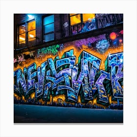 New York City Graffiti Canvas Print