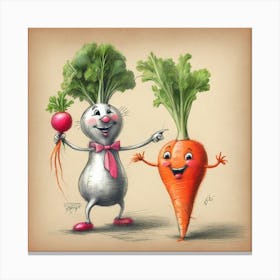 Carrot And Beet Canvas Print