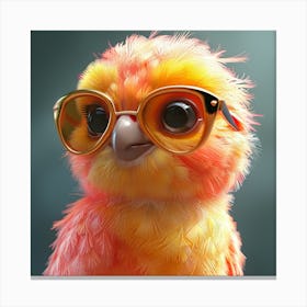 Parrot In Sunglasses Canvas Print