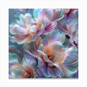 Abstract Flowers 4 Canvas Print