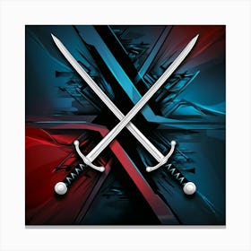 Crossed Swords Canvas Print