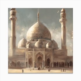 Muslim Mosque Canvas Print