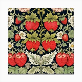 william morris floral fruit print 5 Canvas Print