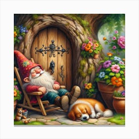 Garden Gnome Canvas Print