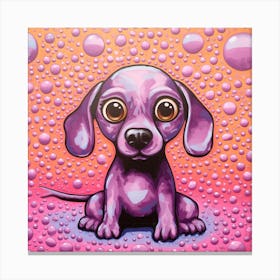 Bubble Dog Canvas Print