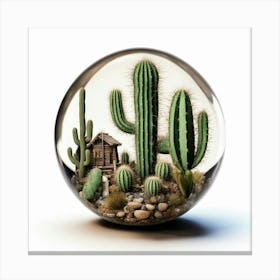 Cactus Ball Canvas Print