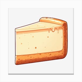 Slice Of Cheesecake Canvas Print