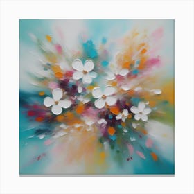 Abstract Flower Painting 1 Canvas Print