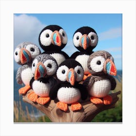 Amigurumi, Bird puffin 1 Canvas Print