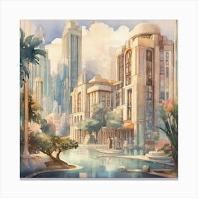 City In The Sky Canvas Print