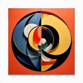 Abstract Scene Blending Art Deco And Modern Design Infused With Bold Luxurious Colors Mirroring T 179263319 Canvas Print