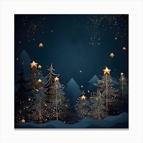 Christmas Tree Background 16 Canvas Print