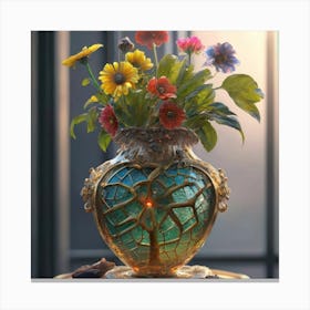 Vase Unique And Rare Decorative Antique 4 Canvas Print