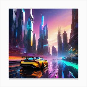 Futuristic City 133 Canvas Print