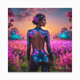 Flower Field Canvas Print