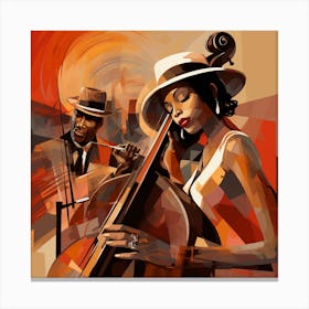 Jazz Lovers 4 Canvas Print